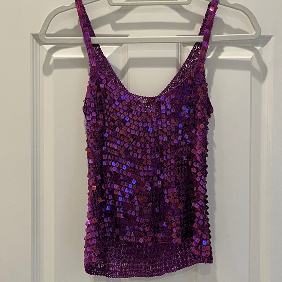 Sequin Vintage Tank Top - Picture 2 of 3